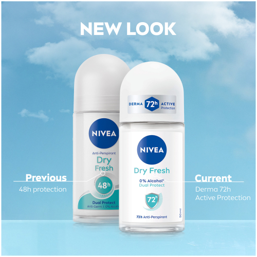 Nivea For Woman Roll - On Dry Fresh 50ml image 2