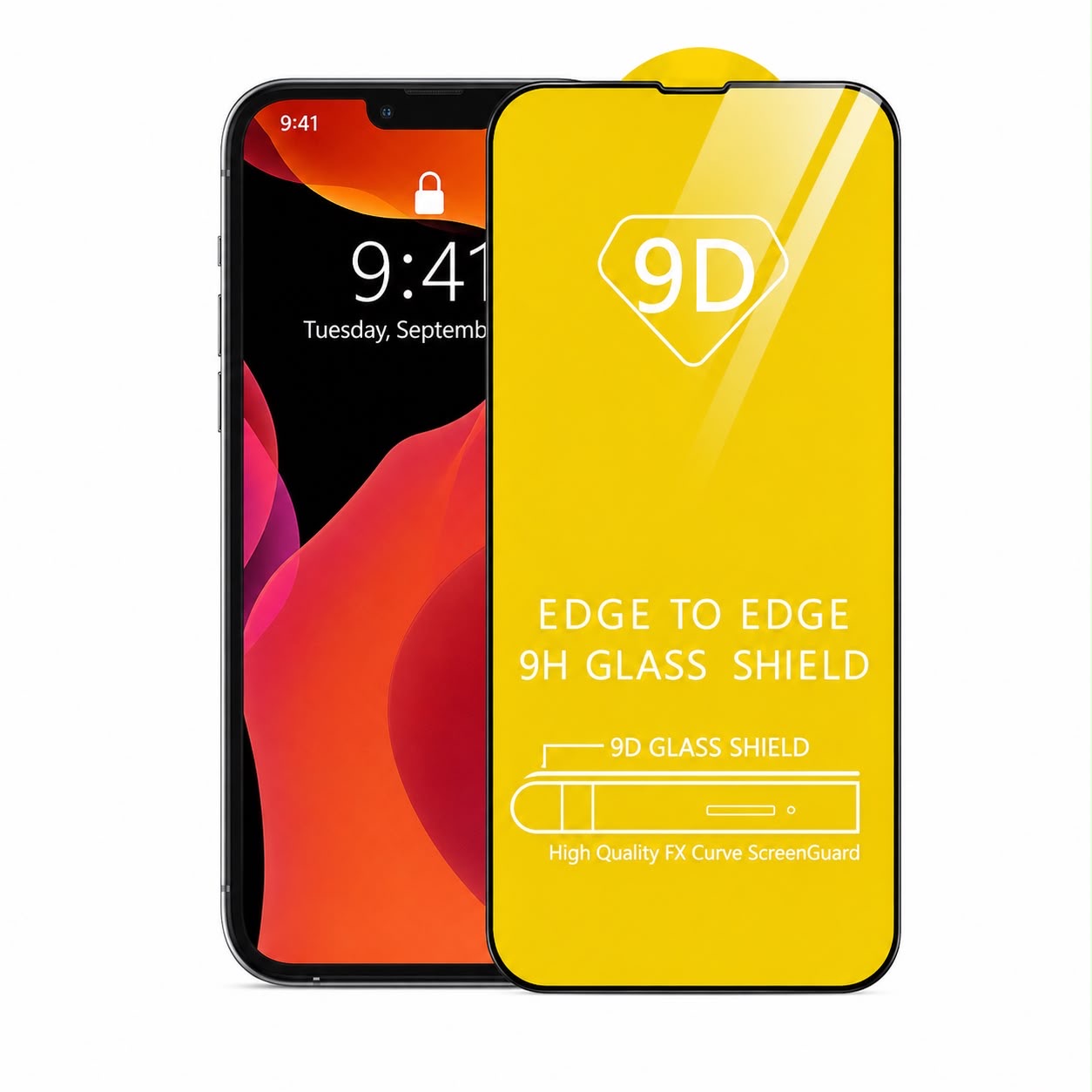 9D Tempered Glass for iPhone image 2