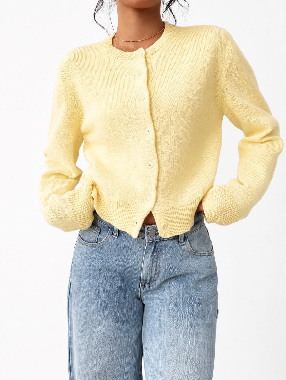 Women’s Button-Up Knit Cardigan image 4